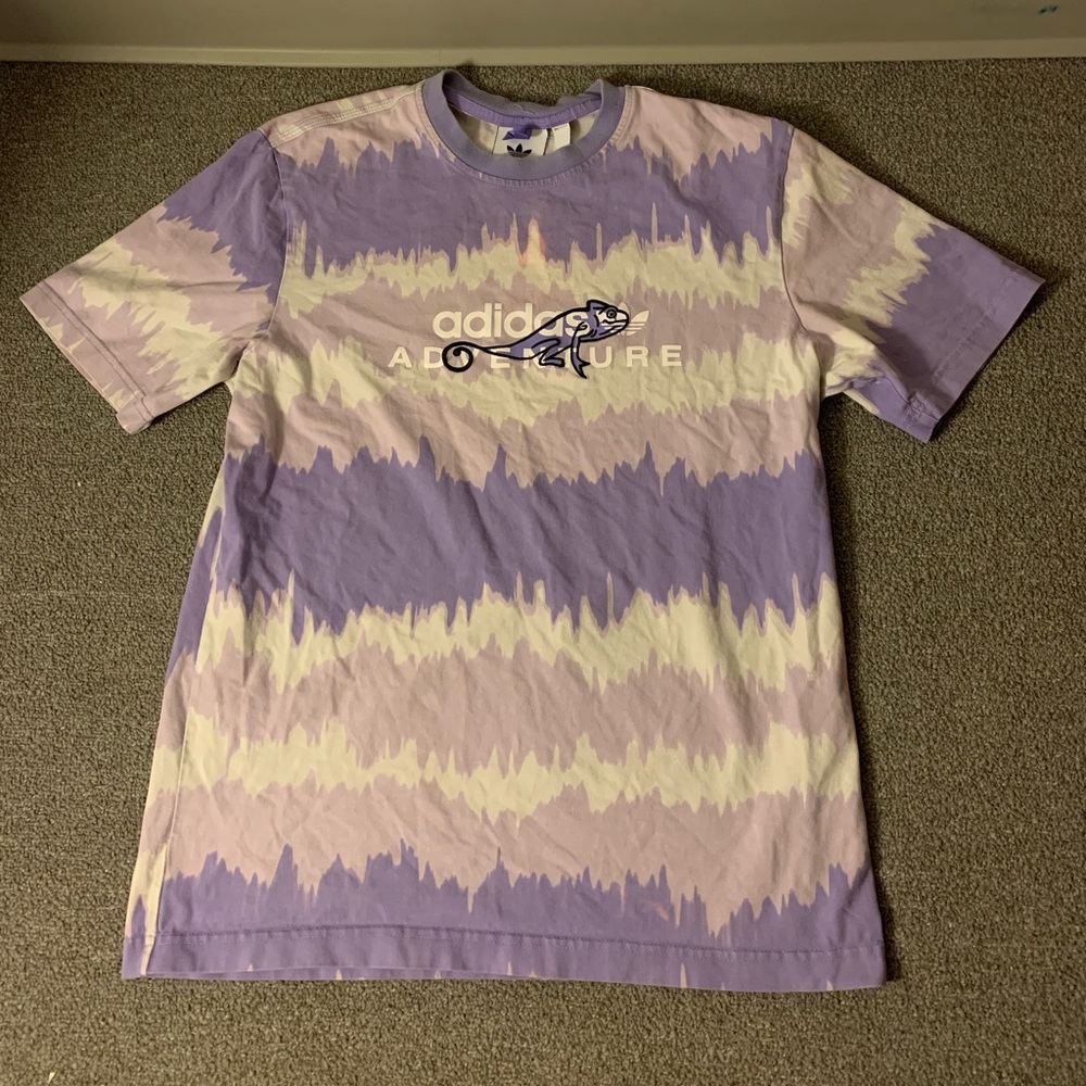 Adidas Adventure Purple and Cream Tee
